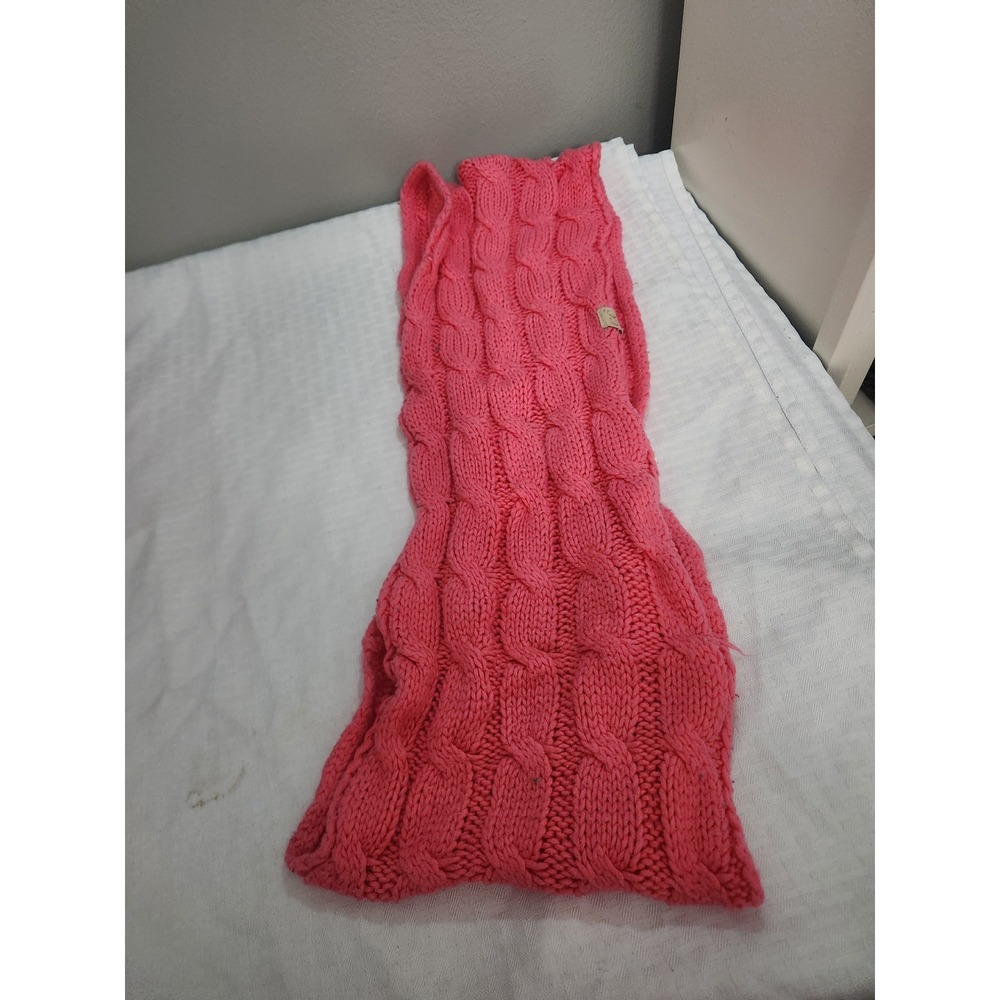 C.C Exclusive Pink Cable Knit Infinity Scarf Chunky Winter Neck Warmer